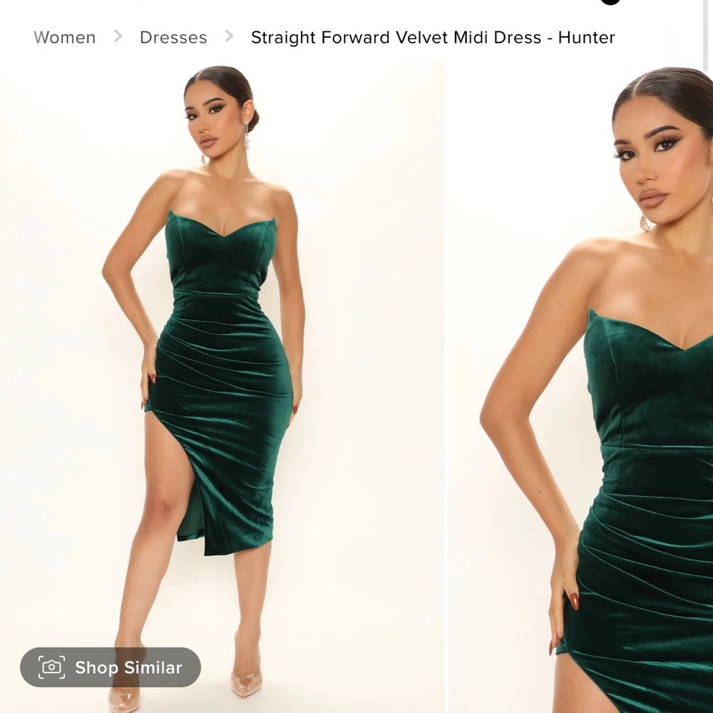 Straight forward Velvet Dress